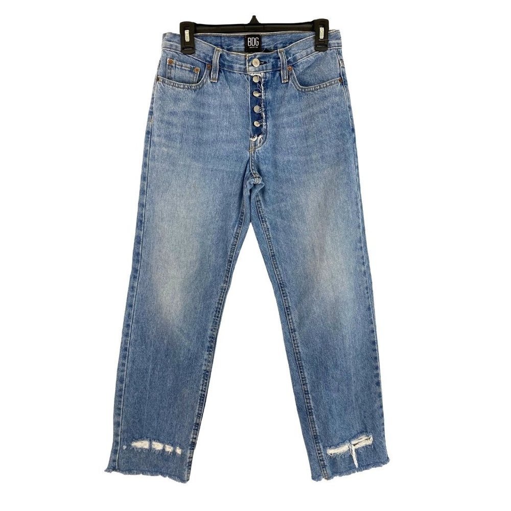 BDG Urban Outfitters Boyfriend Low-Rise Button-Fly‎ Distressed  Jeans Size 26